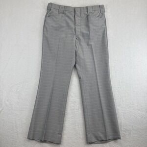 Circle S Ranch Western Pants Mens 35x30 Gray Dress Flare‎ Cowboy Made in USA
